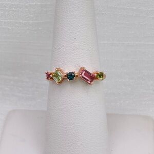 Vibrant Multicolor Gemstone Ring